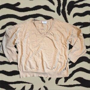 Old Navy Cream Cozy V Neck Sweater